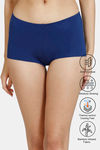 Zivame Natural Collective Low Rise Full Coverage Boyshorts - Blue Depth — thumbnail 1